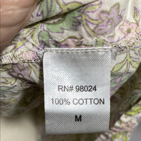 House of Harlow Floral Josepha Pastel Ruffle Blouse size medium - Picture 9 of 11
